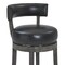 Armen Living Corbin 30" Bar Height Swivel Onyx Faux Leather and American Gray Wood Bar Stool LCCBBAGRON30 - alternate 3
